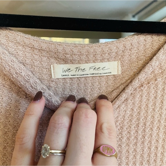 Free People Oversized Catalina Long Sleeve Thermal Top - Picture 7 of 11